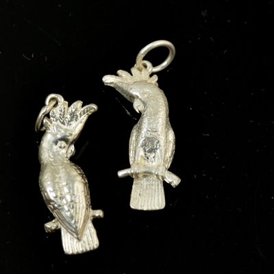 Sterling Pendant   Cockatoo Each