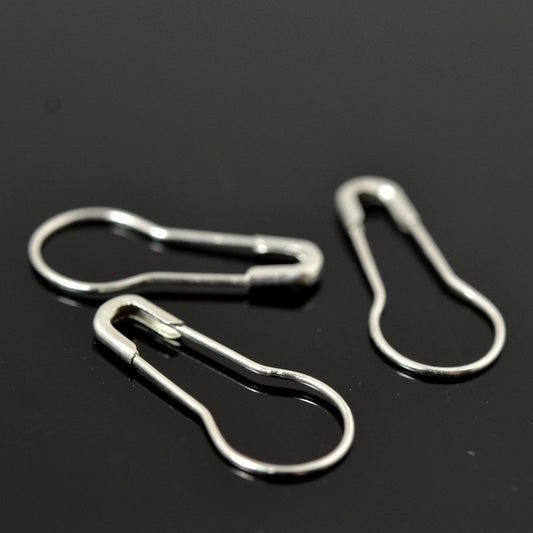 Knitting -  Locking Stitch Markers - Silvertone (24)
