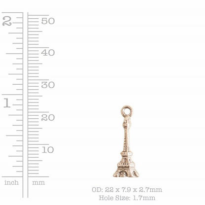 Eiffel Tower Charm   Ant Silver Each
