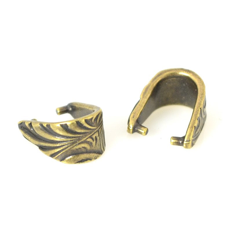 Pinch Bail - Large Jardin - Brass Oxide