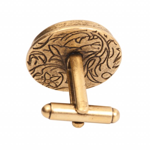 Findings - Cuff Links - ID 16.6mm - Traditional Round - Antique Gold (pair)