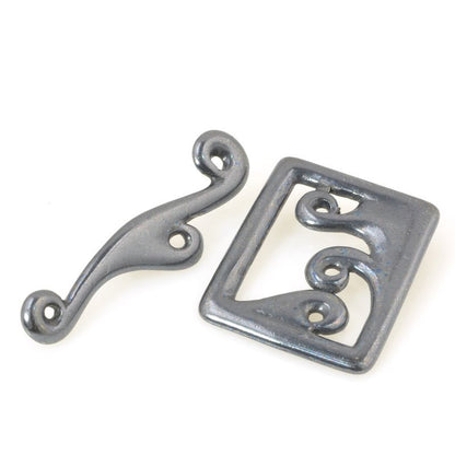 Toggle Clasp -  Framed Waves - Gunmetal