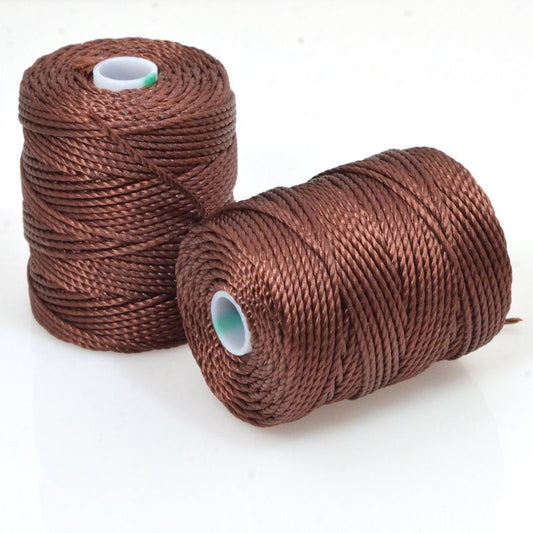 C-Lon Bead Cord - Brown - Heavy