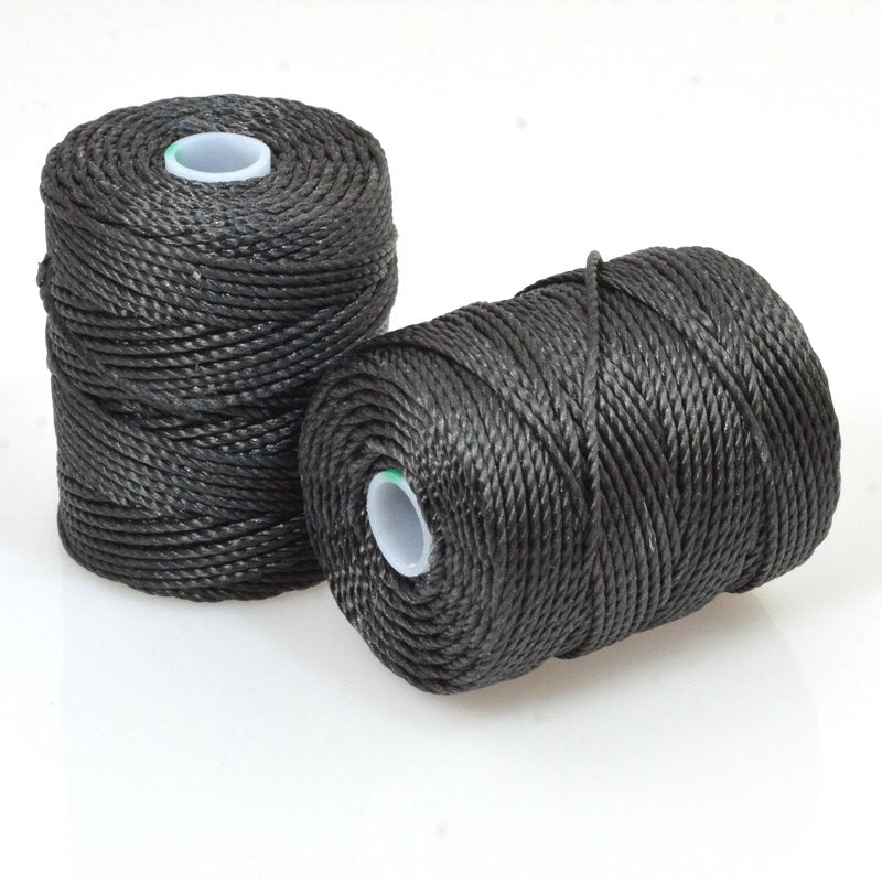 C-Lon Bead Cord - Charcoal - Heavy