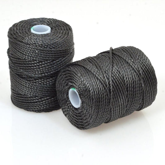 C-Lon Bead Cord - Charcoal - Heavy