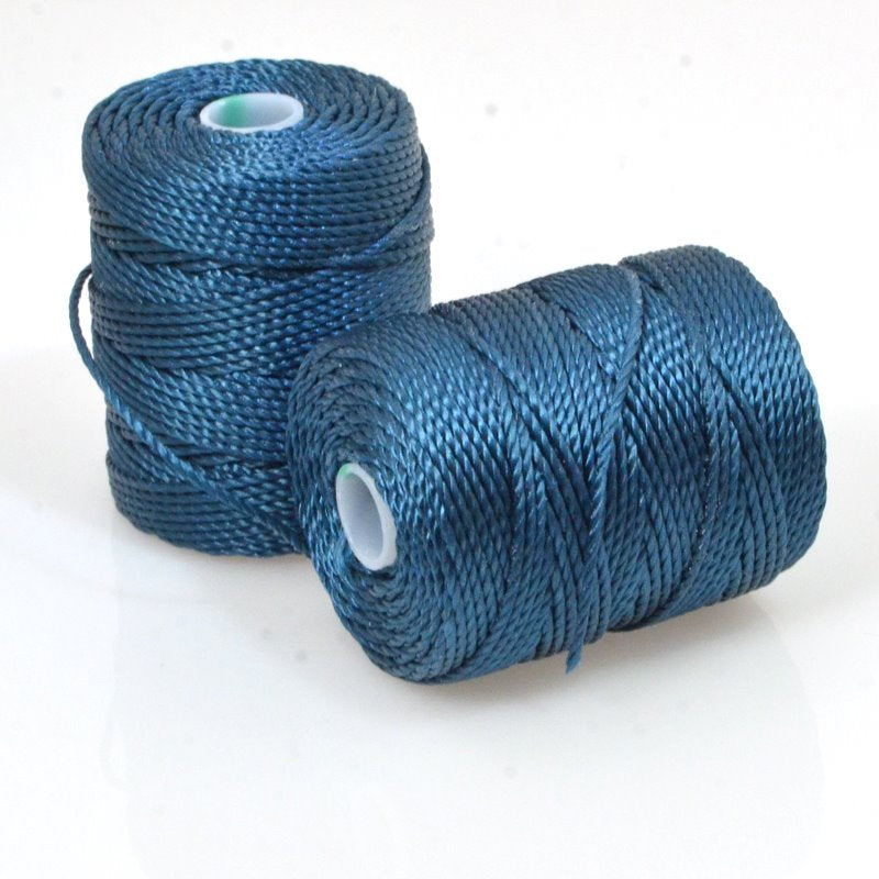 C-Lon Bead Cord - Peacock - Heavy