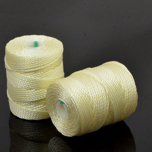 C-Lon Bead Cord - Vanilla - Heavy