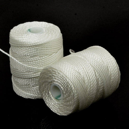C-Lon Bead Cord - White - Heavy