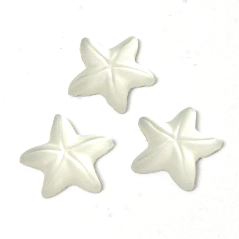 Glass Cabochon - 8mm Starfish - Matte Crystal