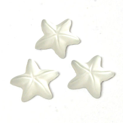 Glass Cabochon - 8mm Starfish - Matte Crystal