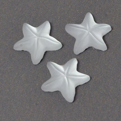 Glass Cabochon - 8mm Starfish - Matte Crystal