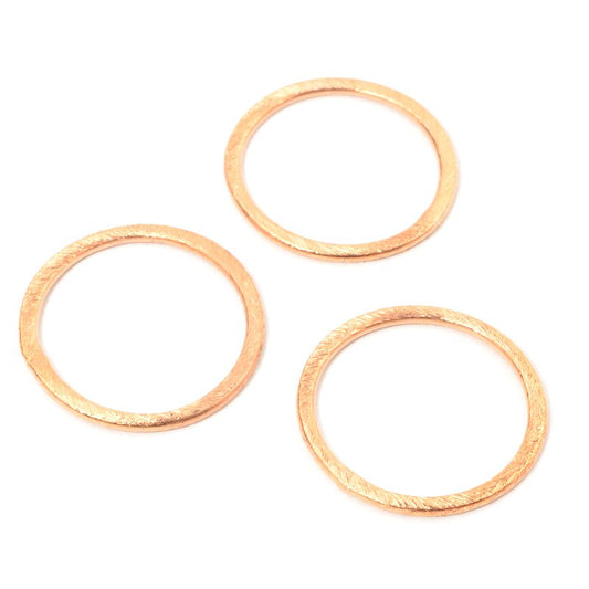 Link - 23mm Circle Ring - Brushed Copper (5)