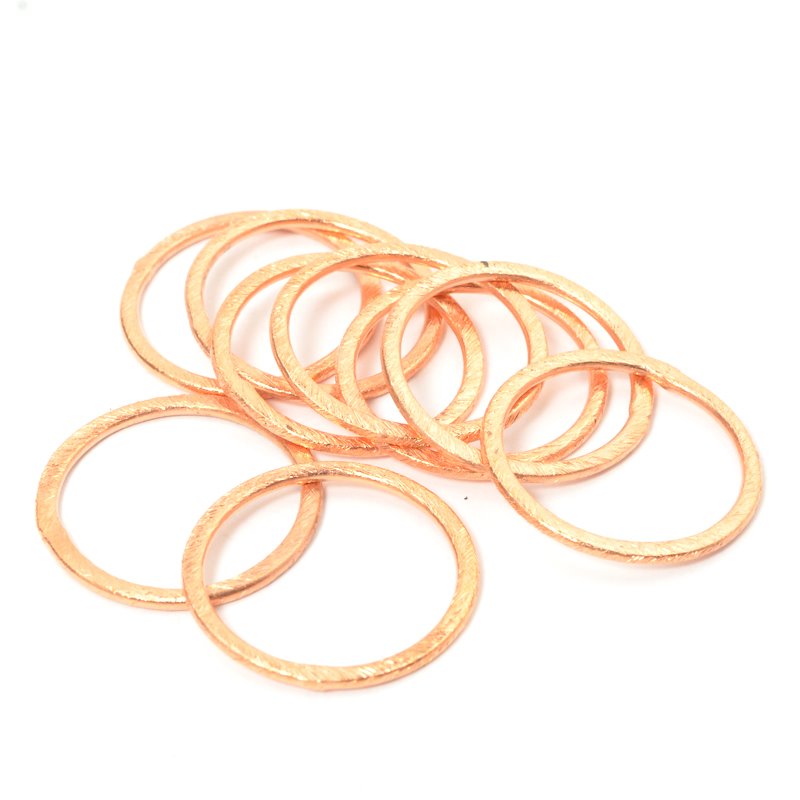 Link - 23mm Circle Ring - Brushed Copper (5)