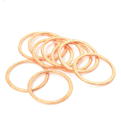 Link - 23mm Circle Ring - Brushed Copper (5)