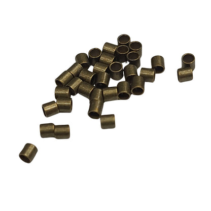Crimp Tubes - Seamless - 2mm - Antiqued Brass (72)