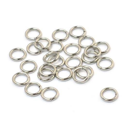 Jump Rings Open - 3.5mm - Stainless Steel (5 grams)
