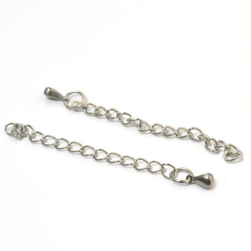 Chain Extender -  with Droplet - Stainless Steel (2)
