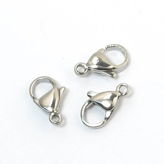 Lobster Clasp - 12mm  - Stainless Steel