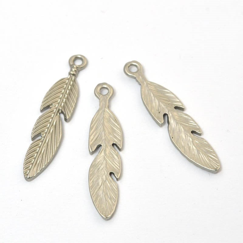 Hangin Feather Charm   Sat Rhod Each