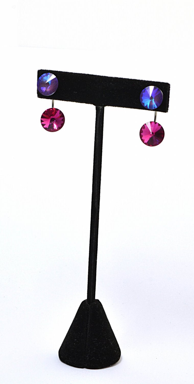 Rivoli Setting - ss47 (11mm) Earring Clutch Back - Stainless Steel (Pair)