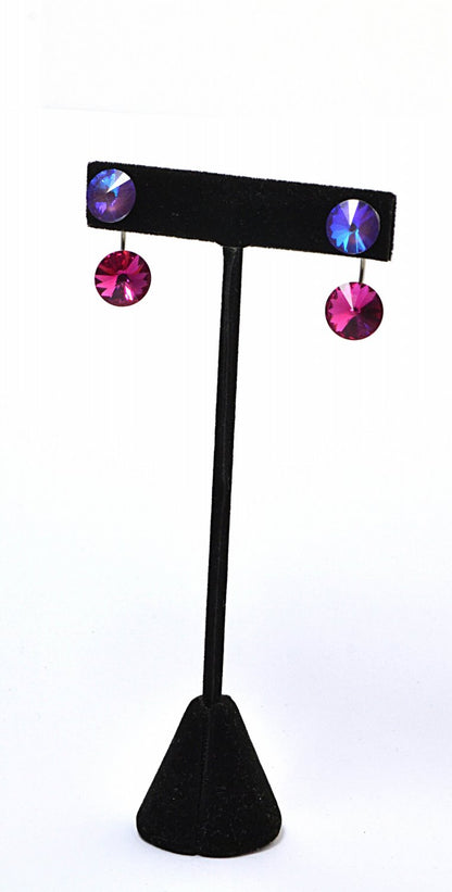 Rivoli Setting - ss47 (11mm) Earring Clutch Back - Stainless Steel (Pair)