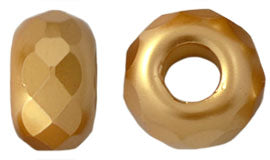 Fire Polish - 14mm - Big Hole Faceted Rondelle Donut - Agamemnon (12)