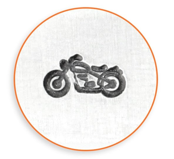 ImpressArt Stamps - 6mm Design Stamp/Punch - Motorcycle