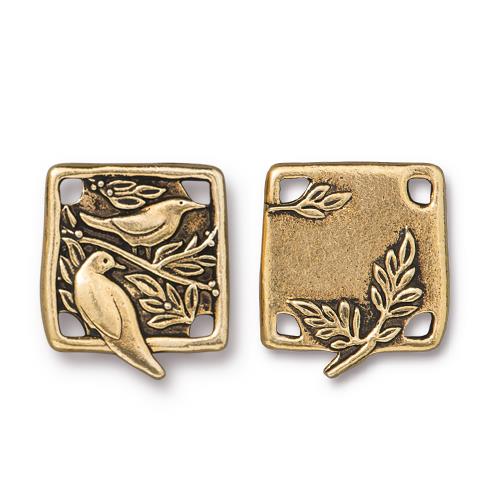 Link -  Botanical Birds - Antique Gold