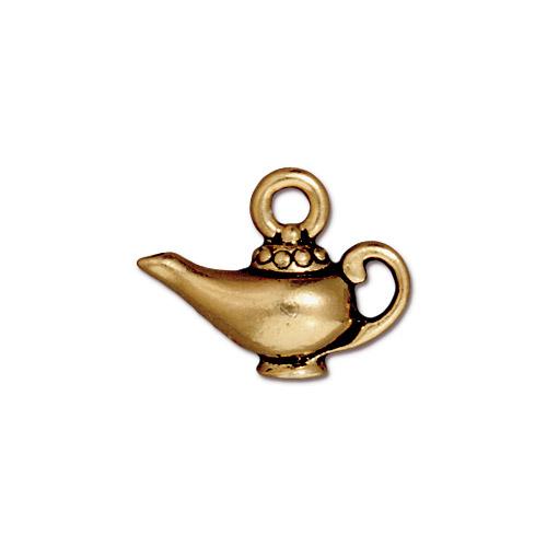 Aladdin's Lamp Charm   Antique Gold Each