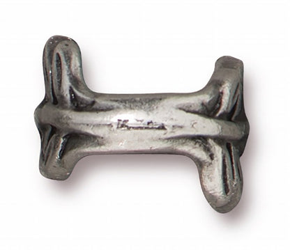 Bail -  Botanical - Antiqued Pewter