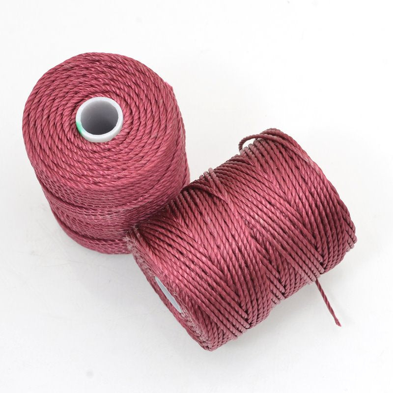 C-Lon Bead Cord - Wine - Heavy