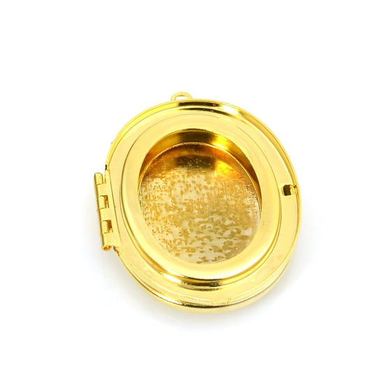 Locket Pendant   Bright Gold Plated Each