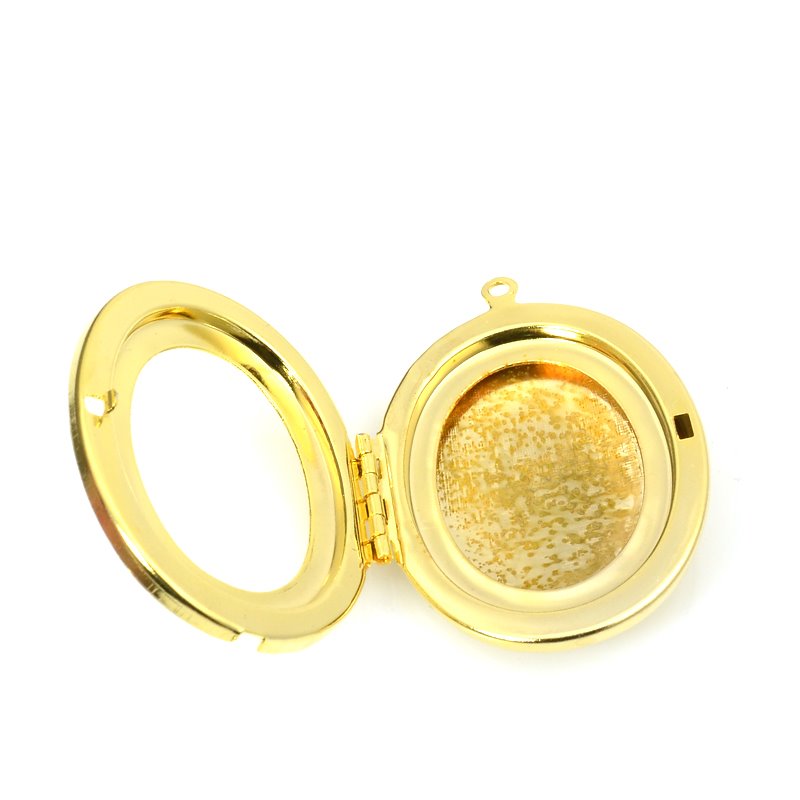 Locket Pendant   Bright Gold Plated Each