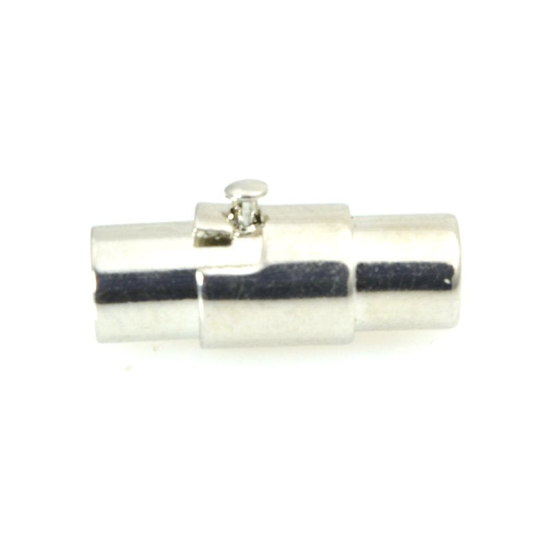 Magnetic Clasp Bayonet - ID 3.8mm - Silvertone