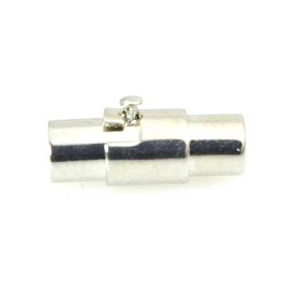 Magnetic Clasp Bayonet - ID 3.8mm - Silvertone