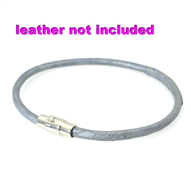 Magnetic Clasp Bayonet - ID 3.8mm - Silvertone