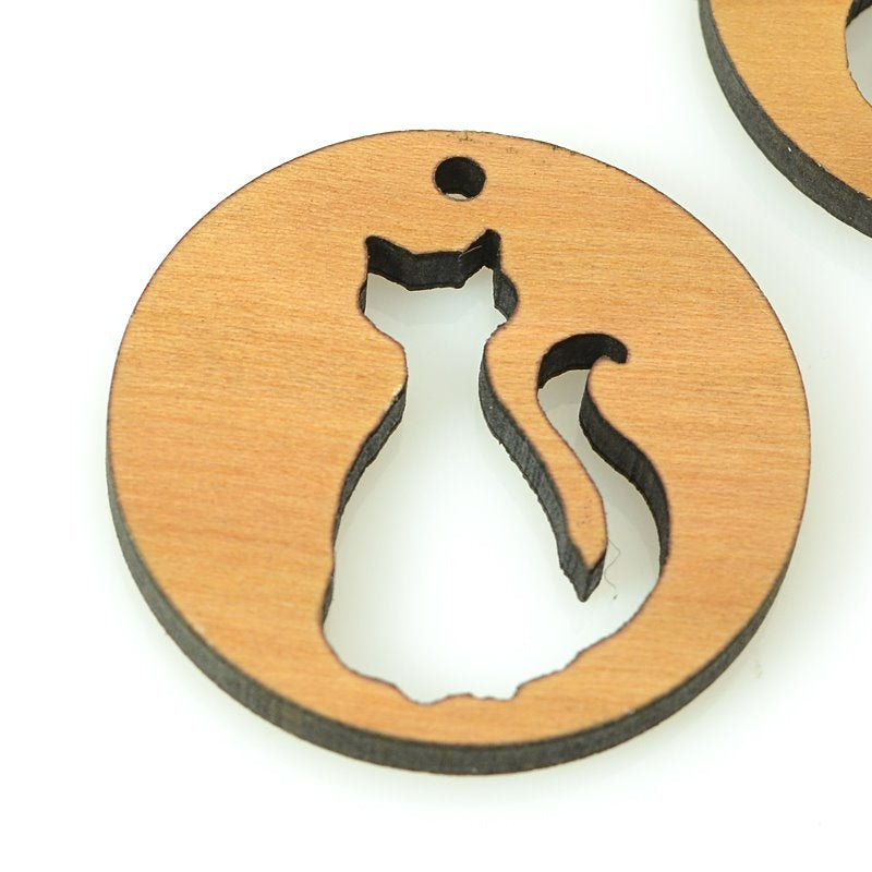 Pendant -  Cat - Maple Wood