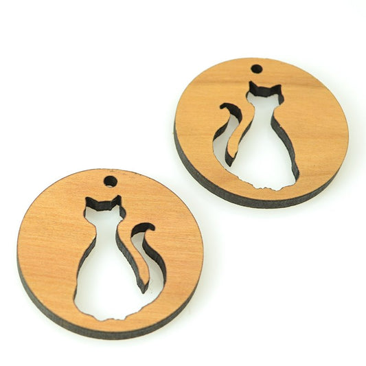 Pendant -  Cat - Maple Wood