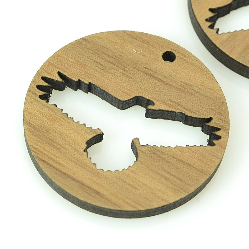 Pendant -  Eagle - Walnut Wood