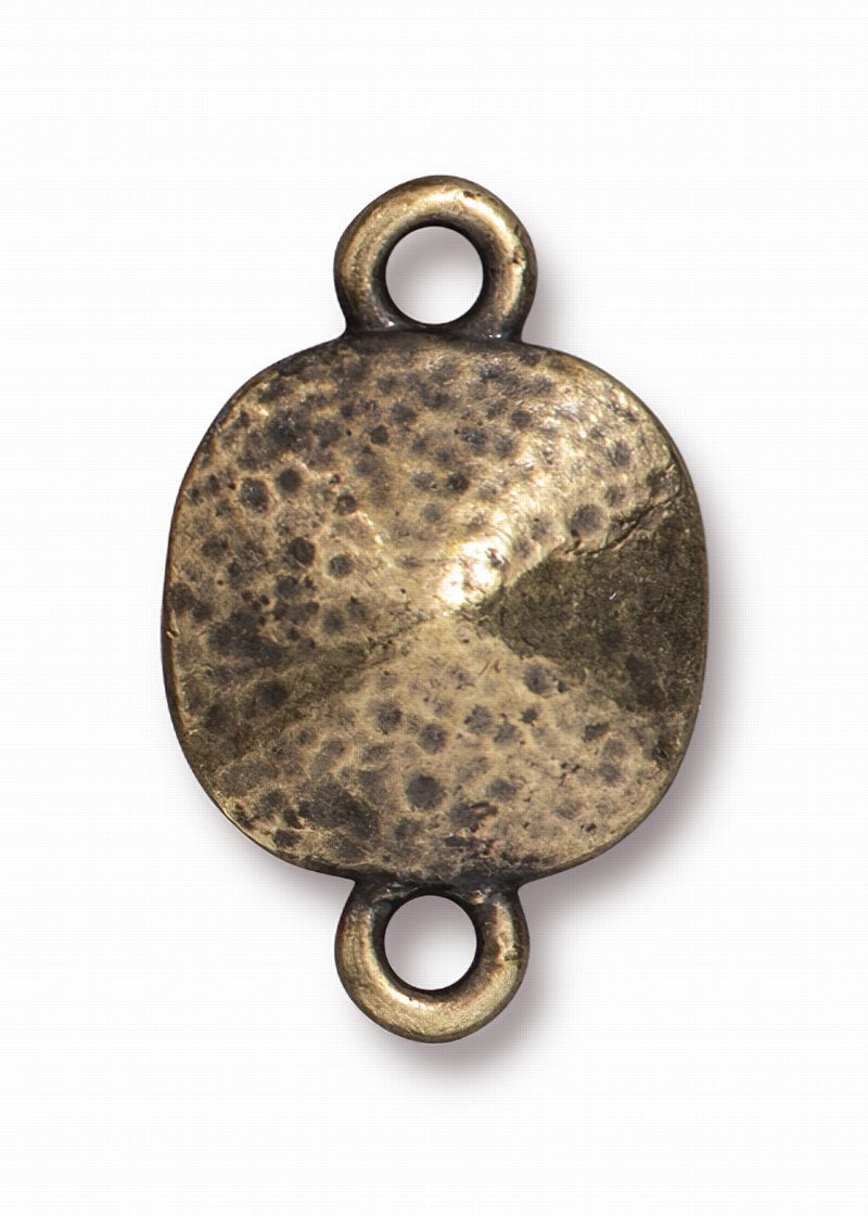 Finding - Link - 10mm Plain Bezel Cushion Cut (4470) Mount - Brass Oxide