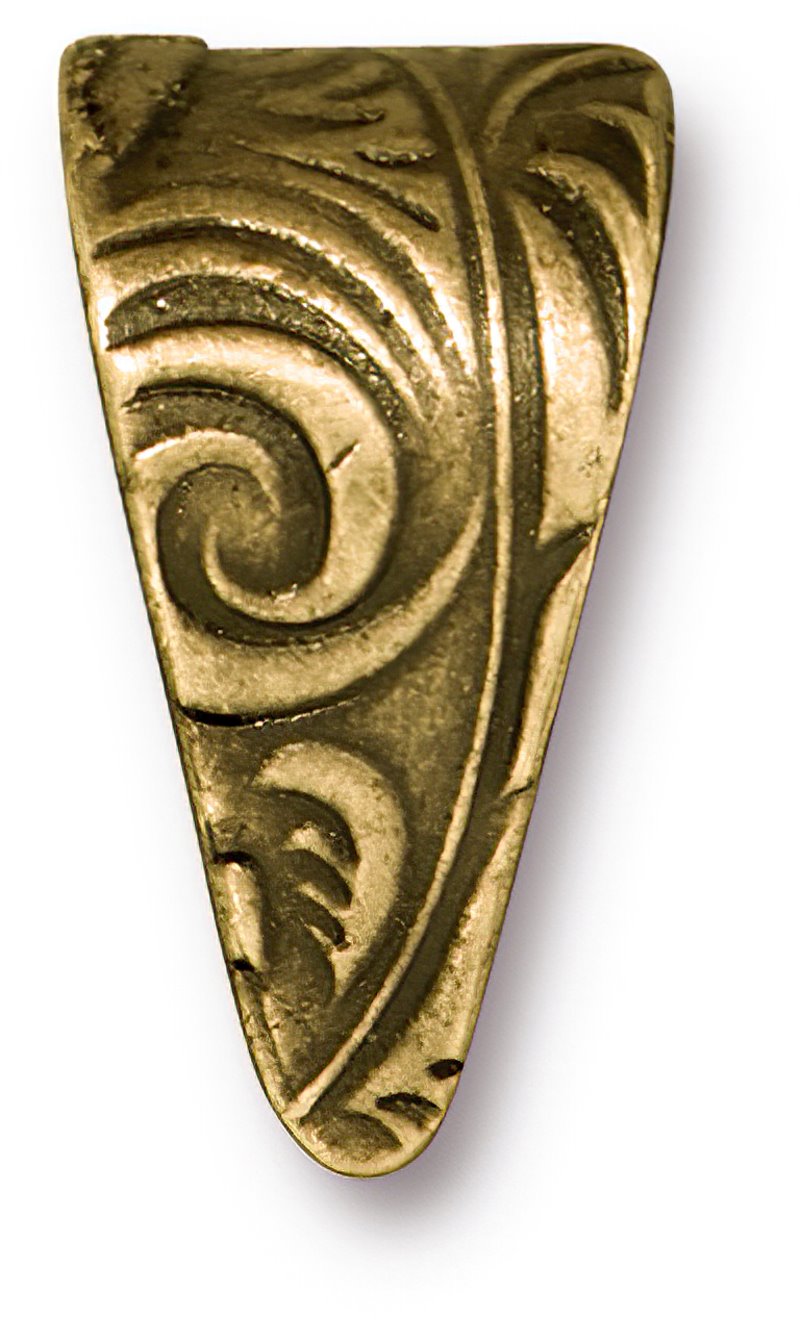 Pinch Bail - Large Jardin - Antique Gold