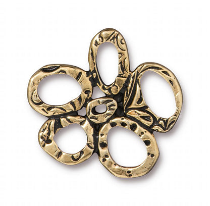 Link -  Intermix 5 Ring Link - Antique Gold