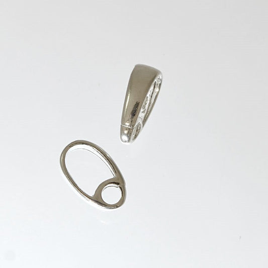 Bail Link Oval Circle - 8.5mm - Sterling Silver