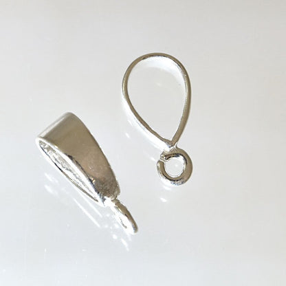 Bail Simple with Open Loop - 17mm - Sterling Silver
