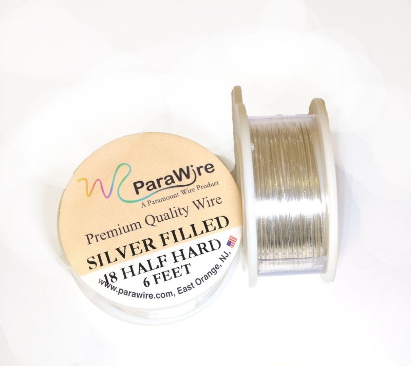 ParaWire - 18ga Round Wire - Half Hard - Silver Filled 10+ (Spool)