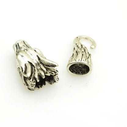 Clasp -  Tail of the Wolf - Antiqued Silver (Set)