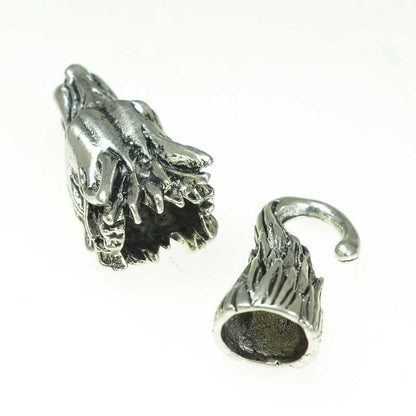 Clasp -  Tail of the Wolf - Antiqued Silver (Set)