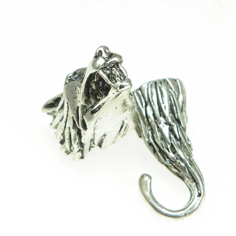 Clasp -  Tail of the Wolf - Antiqued Silver (Set)