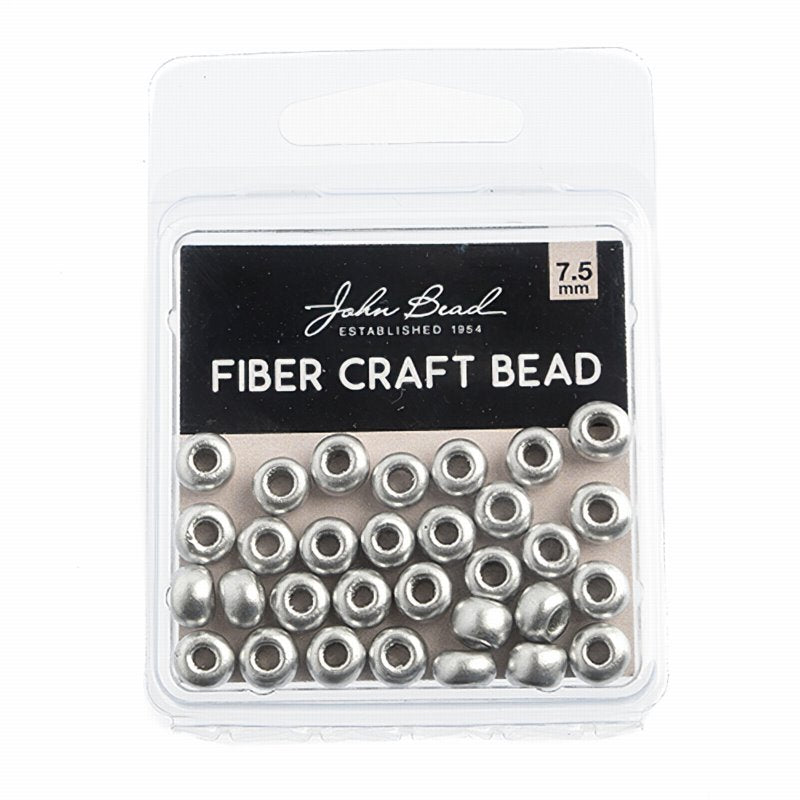 Czech Seed beads - 31/0 (7mm) - Fiber Craft Seed Bead - Silver (Pack)