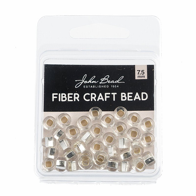 Czech Seed beads - 31/0 (7mm) - Fiber Craft Seed Bead - Silver Lined Crystal (Pa